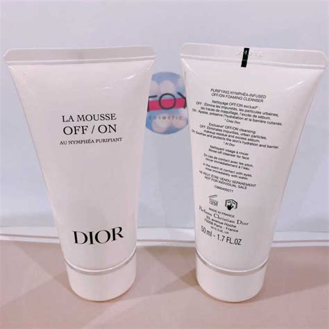 dior off on mousse|LA MOUSSE OFF/ON FOAMING CLEANSER .